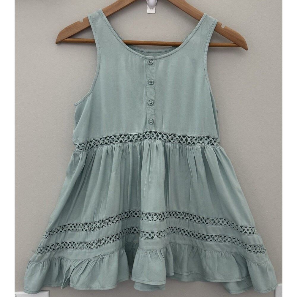 Tucker & Tate Girls 14 Bohemian Inspired Mint Green Top